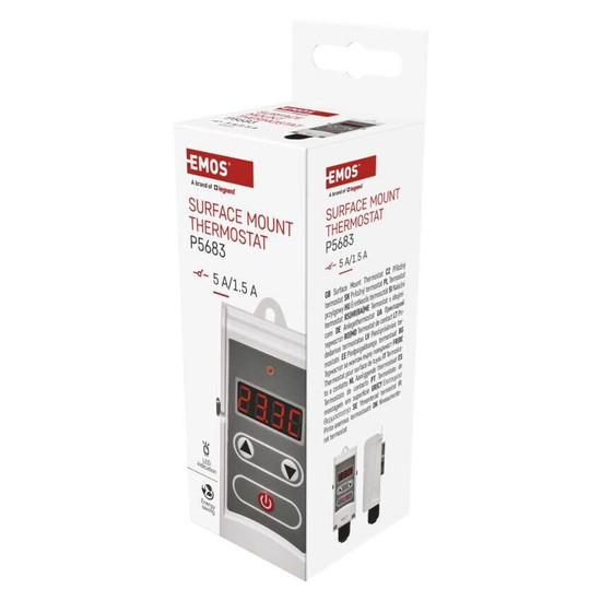 Emos Anlegethermostat Anlege-Thermostat manuell 5-80°C 0,1°C P5683