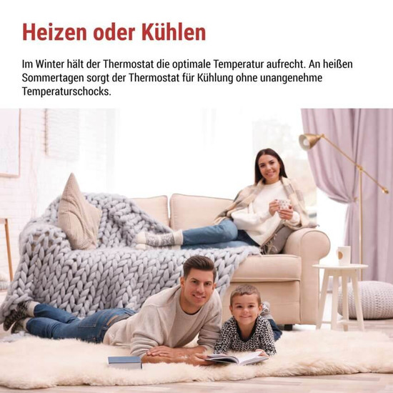Emos Raumthermostat OpenTherm programmierbar kabellos 7-30°C 0,1°C P56A11