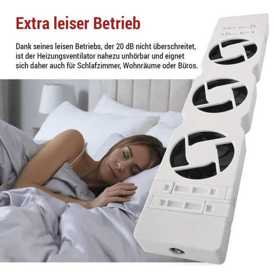 Emos Heizkörperventilator MONO 1 Lüfter 36m³/h Weiß P56PR1