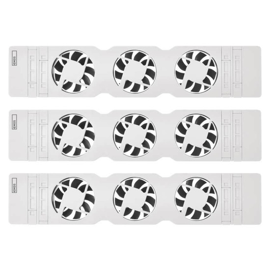 Emos Heizkörperventilator TRIO 3 Lüfter 36m³/h Weiß P56PR3