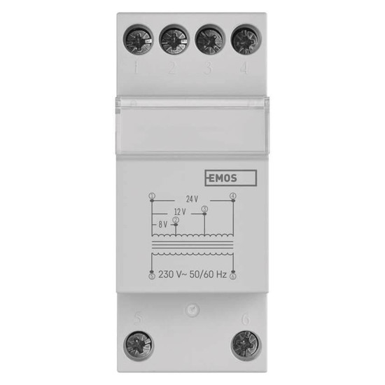 Emos Klingeltransformator 8/12/24V 0,3A für Türklingeln P57000TR