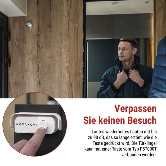 Emos Türklingel verkabelt 12V AC 90dB P57104