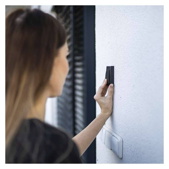 Emos Funkklingel netzbetrieben batterielose Taste 180m Schwarz P5729B