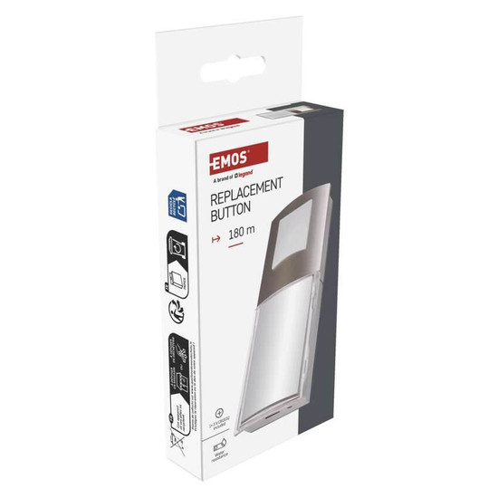 Emos Klingeltaster kompatibel mit P5760 P5763 IP44 120m P5760T