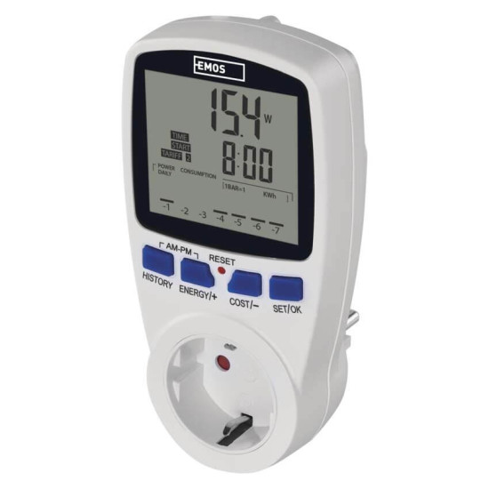 Emos Energiekostenmessgerät bis 3680W LED-Anzeige P5822