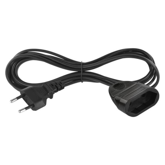 Emos Verlängerungskabel Typ E 3m 2,5A Schwarz PC01303