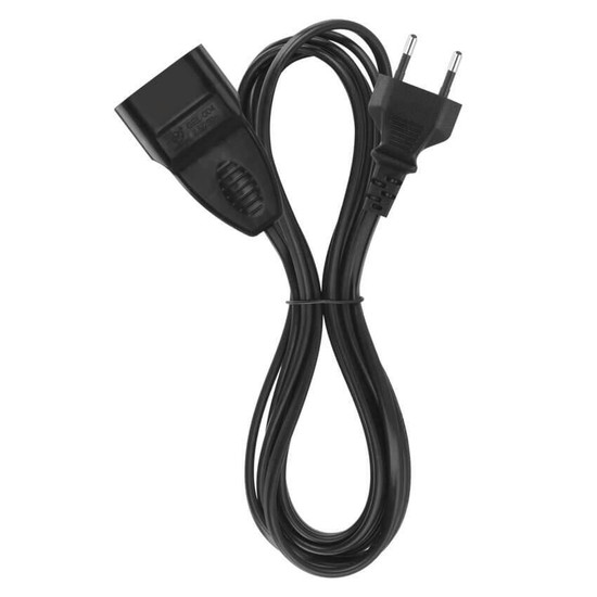 Emos Verlängerungskabel Typ E 3m 2,5A Schwarz PC01303