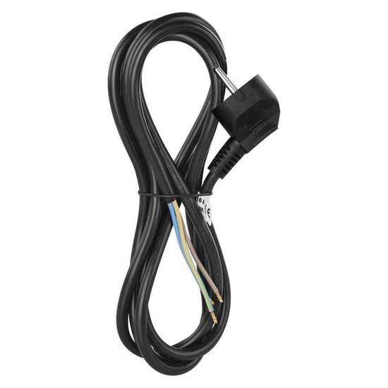 Emos Anschlussleitung PVC 3x1,0mm² 2m Schwarz S18312