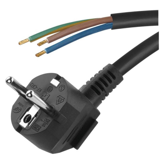 Emos Anschlussleitung PVC 3x1,0mm² 5m Schwarz S18315