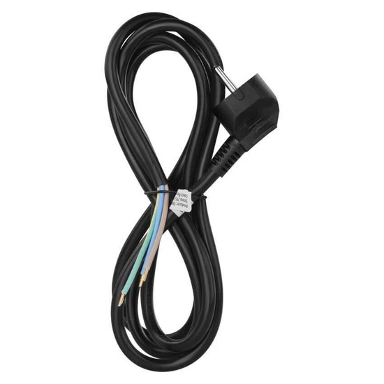 Emos Anschlussleitung PVC 3x1,5mm² 2m Schwarz S18322