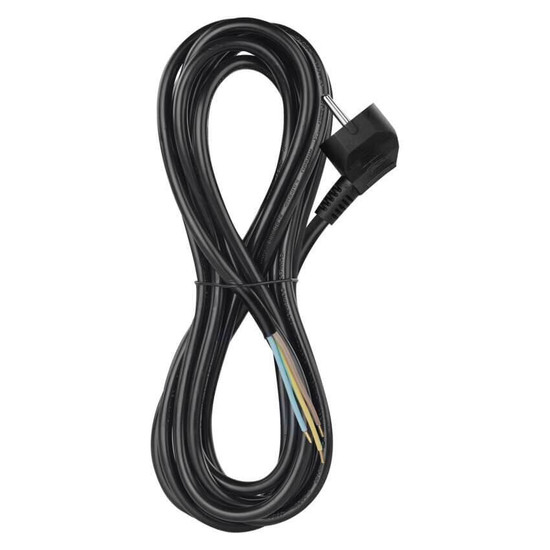Emos Anschlussleitung PVC 3x1,5mm² 5m Schwarz S18325