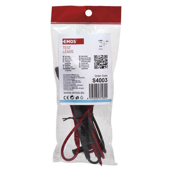 Emos Messleitungen BB58 10A 1kV CAT III Rot Schwarz S4003