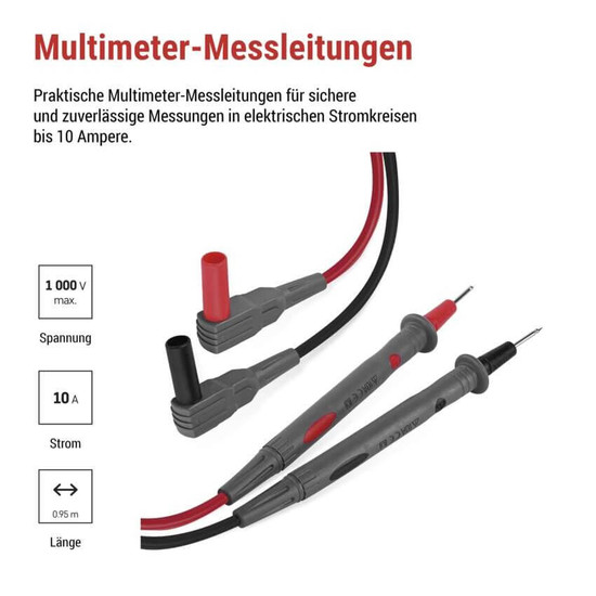 Emos Messleitungen 10A 1kV CAT III Rot Schwarz S4003N