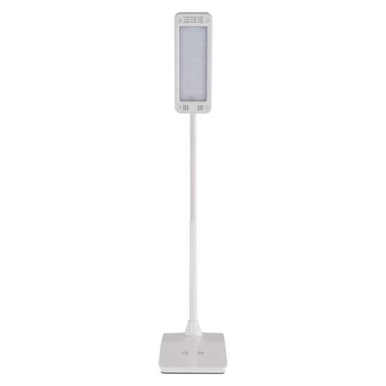 Emos LED Schreibtischleuchte 6W CCT warm-/neutral-/tageslichtweiss 3000K/4500K/6800K Weiß 17x10,5cm Z7599W