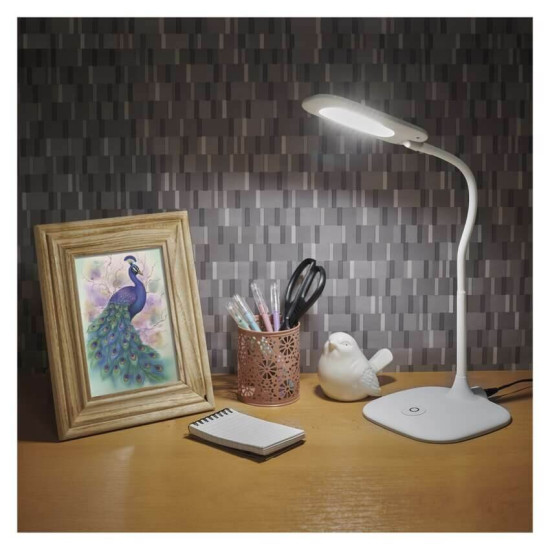 Emos LED Schreibtischleuchte 6,5W neutralweiss 4000K Weiß 16x55cm Z7602W