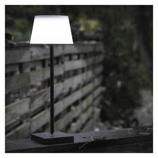 Emos LED Schreibtischleuchte 4W CCT warm-/neutralweiss 3000K/4000K/5000K Akku IP44 Schwarz 33x13cm Z7630B