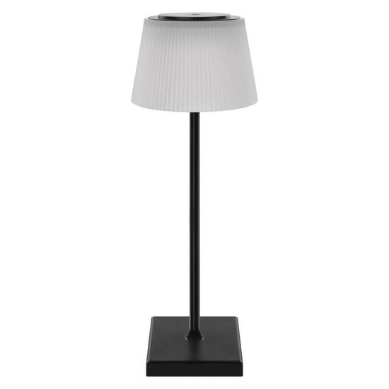 Emos LED Schreibtischleuchte 4W CCT warm-/neutralweiss 3000K/4000K/5000K Akku IP44 Schwarz 33x13cm Z7630B