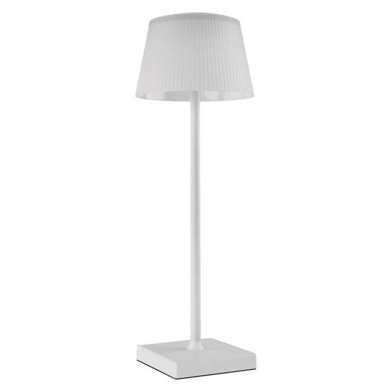 Emos LED Schreibtischleuchte 4W CCT warm-/neutralweiss 3000K/4000K/5000K Akku IP44 Weiß 33x13cm Z7630W