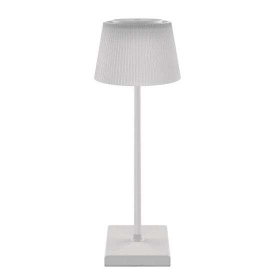Emos LED Schreibtischleuchte 4W CCT warm-/neutralweiss 3000K/4000K/5000K Akku IP44 Weiß 33x13cm Z7630W