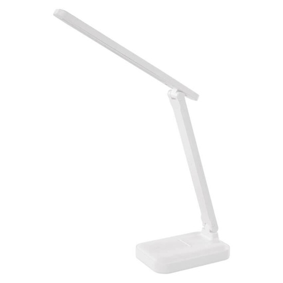 Emos LED Schreibtischleuchte 6W CCT warm-/tageslichtweiss 3000K/6500K Akku Weiß 25x24cm Z7631