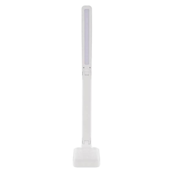 Emos LED Schreibtischleuchte 6W CCT warm-/tageslichtweiss 3000K/6500K Akku Weiß 25x24cm Z7631