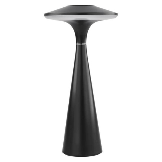 Emos LED Schreibtischleuchte 2,2W CCT warm-/neutralweiss 3000K/4000K/5000K Akku IP44 Schwarz 27x13cm Z7633