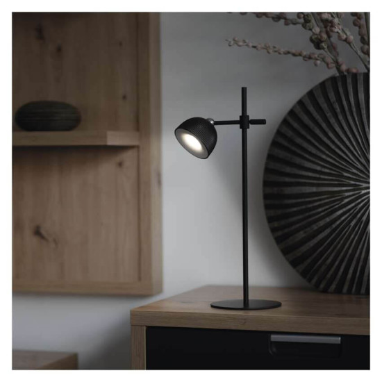 Emos LED Schreibtischleuchte 4,2W neutralweiss 4000K Akku Schwarz 40x11cm Z7635B
