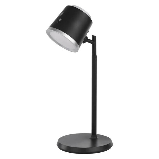 Emos LED Schreibtischleuchte 6W CCT warm-/neutral-/tageslichtweiss 3000K/4000K/6500K Akku Schwarz Aluminium 25x10cm Z7636B