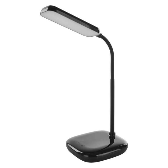 Emos LED Schreibtischleuchte 12W CCT warm-/neutral-/tageslichtweiss 3000K/4000K/6500K Schwarz 30cm Z7638B