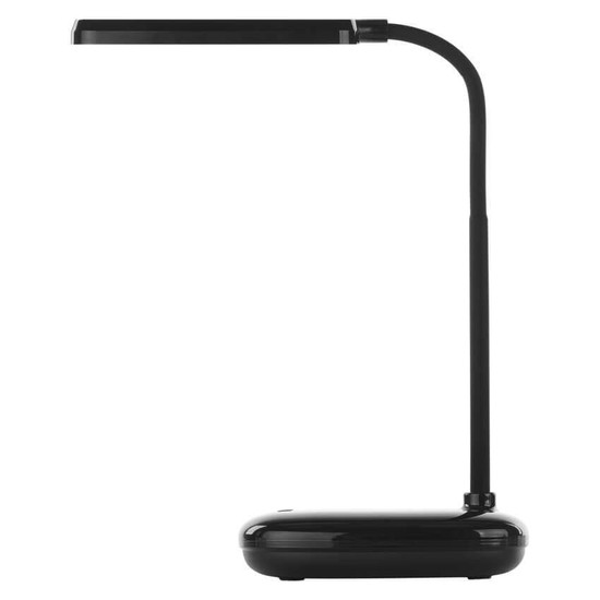 Emos LED Schreibtischleuchte 12W CCT warm-/neutral-/tageslichtweiss 3000K/4000K/6500K Schwarz 30cm Z7638B