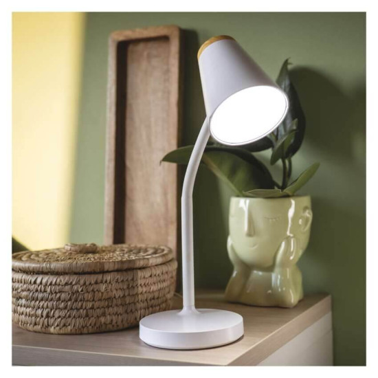 Emos LED Schreibtischleuchte 4,5W neutralweiss 4000K Weiß 13x13cm Z7641W