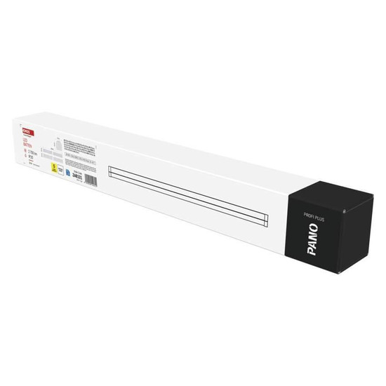 Emos LED Lichtleiste Pano 20W einstellbar neutralweiss 4000K Weiß Stahl 60cm ZAB101