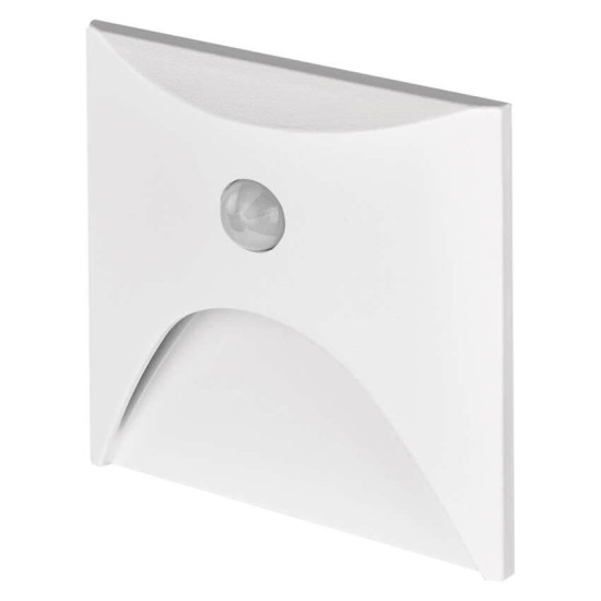 Emos LED Orientierungsleuchte Adel 2,5W warmweiss 2700K Bewegungsmelder IP65 Weiß Aluminium ZCD0123