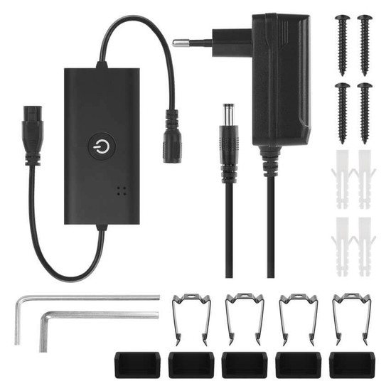 Emos LED Stehlampe GoSmart RGBIC 24W warmweiss 2700K WiFi Schwarz Aluminium ZCW34BR