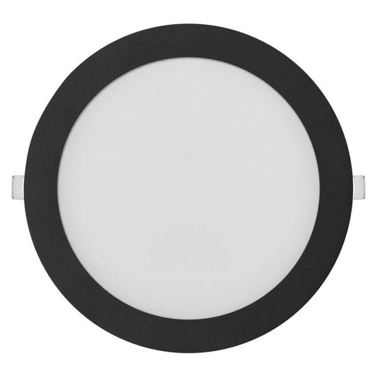 Emos LED Einbaustrahler Nexxo 18W CCT warm-/neutralweiss 3000K/3500K/4000K Schwarz Aluminium Ø22,5cm ZD1343