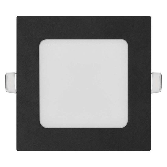 Emos LED Einbaustrahler Nexxo 7W CCT warm-/neutralweiss 3000K/3500K/4000K Schwarz Aluminium 12x12cm ZD2323