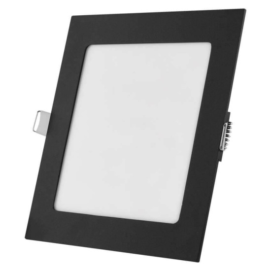 Emos LED Einbaustrahler Nexxo 12,5W CCT warm-/neutralweiss 3000K/3500K/4000K Schwarz Aluminium 17x17cm ZD2333