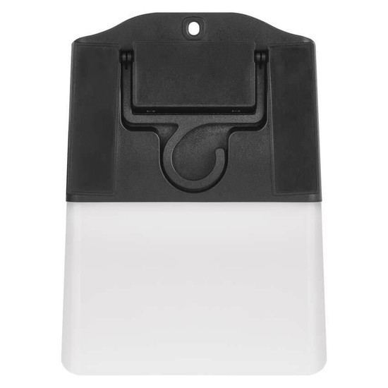 Emos LED Solar-Fluter Lunis 220lm neutralweiss 4000K Bewegungsmelder Akku IP65 Schwarz 14x10cm ZG151S