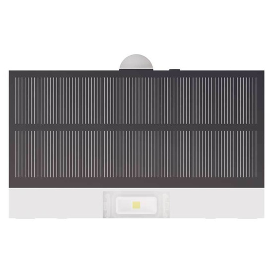 Emos LED Solar-Fluter Brixo 350lm neutralweiss 4000K Bewegungsmelder Akku IP65 Weiß ZG161S