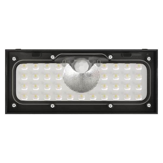 Emos LED Solar-Fluter Brixo 900lm neutralweiss 4000K Bewegungsmelder Akku IP65 Schwarz ZG166S