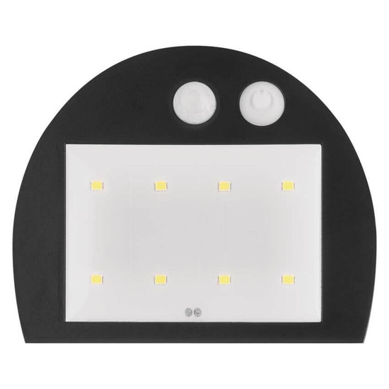 Emos LED Solar-Fluter Lumi 240lm neutralweiss 4000K Bewegungsmelder Akku IP54 Weiß 10,5x13cm ZG172S