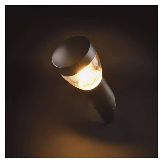 Emos LED Gartenstrahler Arteo IP44 Anthrazit Edelstahl 12x12cm ZGA020P