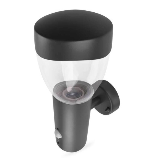 Emos LED Gartenstrahler Arteo Bewegungsmelder IP44 Anthrazit Edelstahl 16x12cm ZGA040P