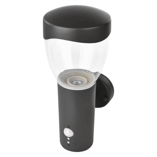 Emos LED Gartenstrahler Arteo Bewegungsmelder IP44 Anthrazit Edelstahl 16x12cm ZGA040P