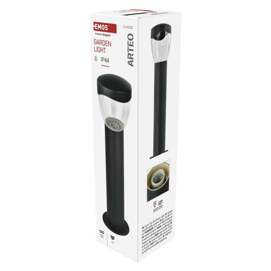 Emos LED Wegeleuchte Arteo IP44 Anthrazit Edelstahl 12x12cm ZGA0A0P