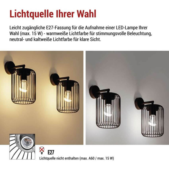 Emos LED Gartenstrahler Salvia IP44 Schwarz Stahl 21x16cm ZGD010P