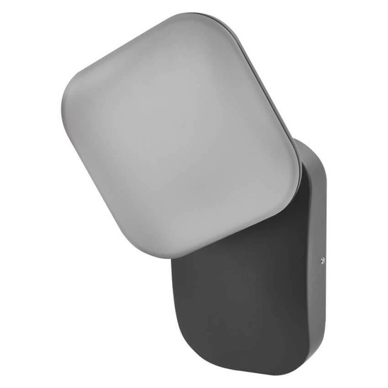 Emos LED Gartenstrahler Nika 12,5W warmweiss 3000K IP44 Anthrazit Aluminium 12x12cm ZGE014L
