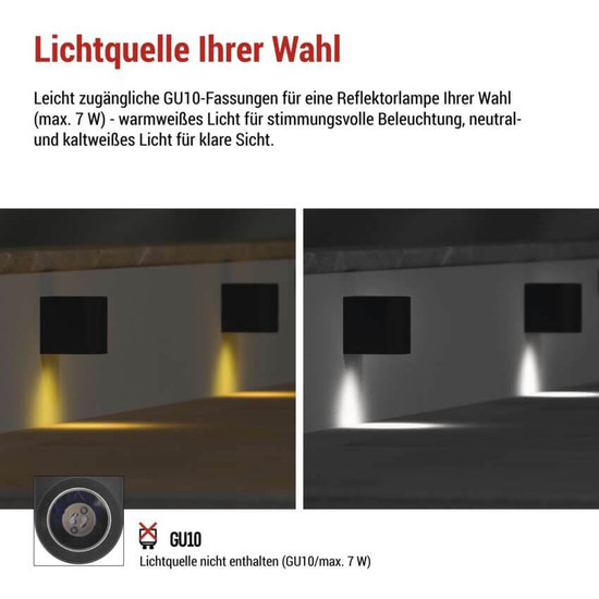 Emos LED Gartenstrahler Oculus IP44 Schwarz ZGF010P