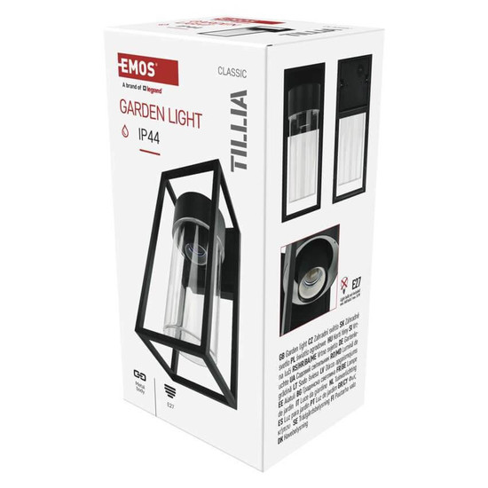 Emos LED Gartenstrahler Tillia IP44 Schwarz Aluminium 13x11cm ZGI010P