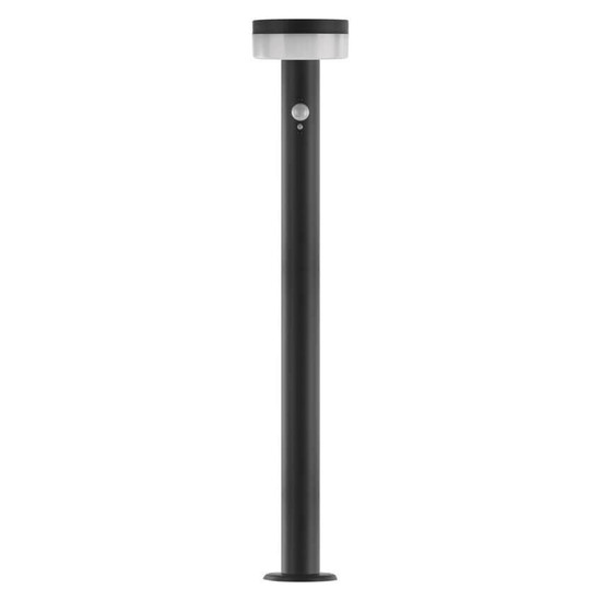 Emos LED Solar-Wegeleuchte Terion 2W warmweiss 3000K Bewegungsmelder Akku IP44 Anthrazit Edelstahl 12,5x12,5cm ZGJ0F4S